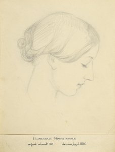 Florence Nightingale a los 25 años de Hilary Bonham Carter